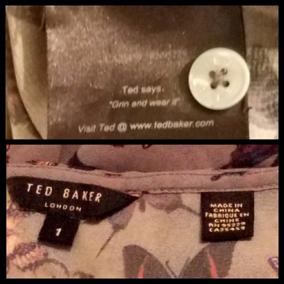 ▪️TED BAKER▪️Butterfly ‘BATSEA' Ruffle Top - Picture 6 of 7